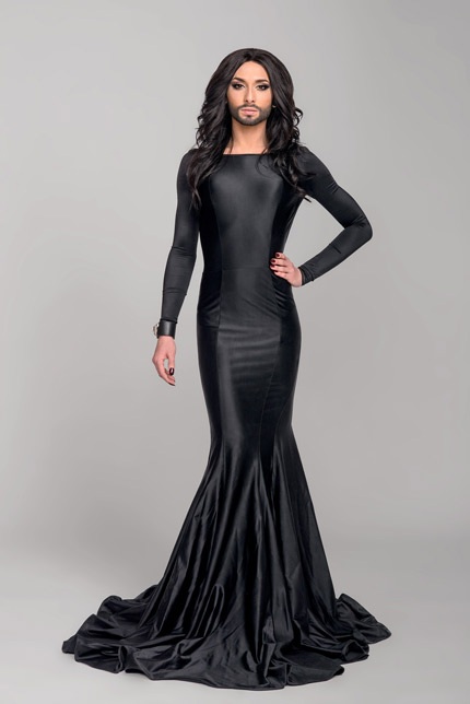 Hình ảnh khác lạ của Conchita Wurst luôn khiến cô nổi bật tại các sự kiện mà cô tham dự.