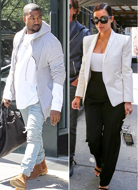 Kim Kardashian khoe chân thon với váy xẻ táo bạo