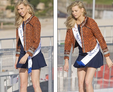 Hoa hậu Úc khốn khổ vì diện váy quá ngắn - 6 Hoa hậu Úc khốn khổ vì diện váy quá ngắn