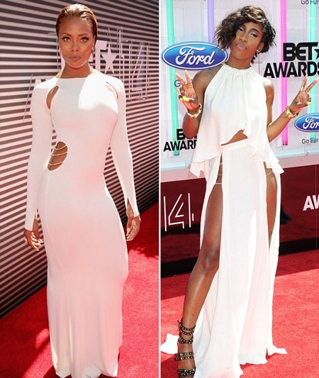 Người mẫu Eva Marcille (trái) và ca sĩ Sevyn Streeter (phải)