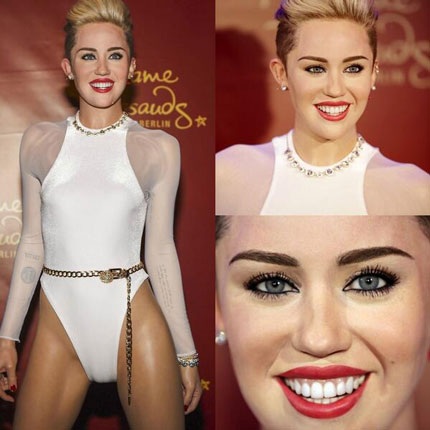 Bức tượng sáp mới nhất về Miley Cyrus cũng khiến các fan thích thú trong ngày đầu ra mắt.