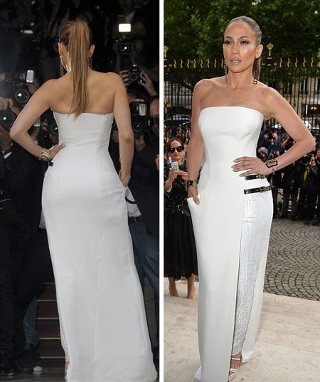 Váy nửa quần lạ mắt của Jennifer Lopez - 12 Jennifer thực sự là nữ hoàng của đêm trình diễn thời trang