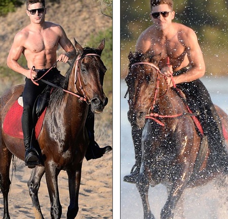 Zac Efron đẹp trai hôn say đắm người tình lưỡng tính - 12 Cả hai đều đam mê những môn thể thao giàu thể lực và mạo hiểm.