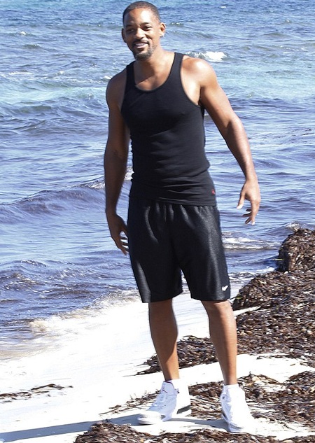 Will Smith dường như đang có khoảng thời gian thư giãn vô cùng vui vẻ và thoải mái