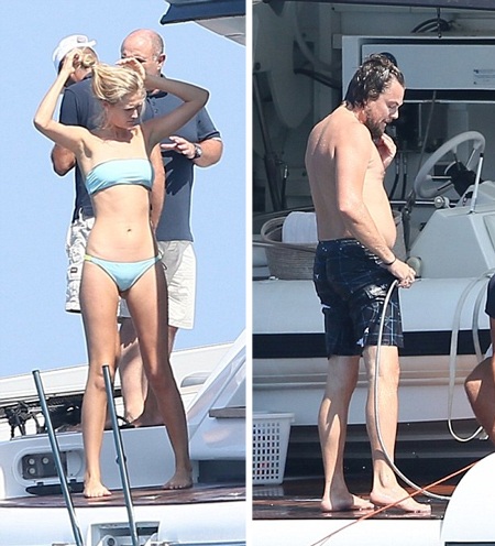 Leonardo DiCaprio lộ bụng phệ bên bạn gái siêu mẫu