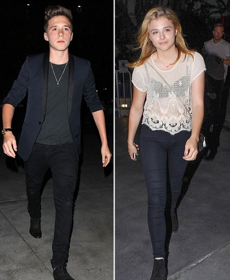 Cậu con trai cả của David Beckham - Brooklyn Beckham cũng tới xem ca nhạc nhưng đi riêng.