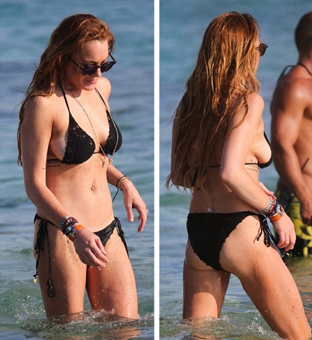 Người đẹp 27 tuổi diện áo tắm hai mảnh màu đen