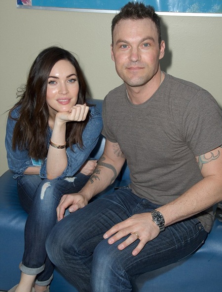 Megan Fox hạnh phúc ôm chồng