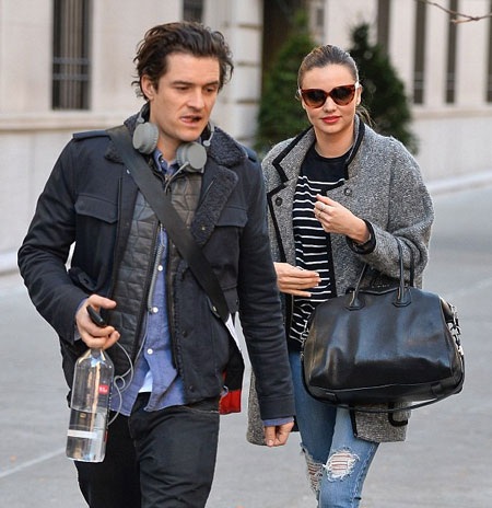 Orlando Bloom thấy việc yêu vợ cũ của bạn thật kỳ dị - 2 Orlando Bloom và vợ cũ - siêu mẫu Miranda Kerr