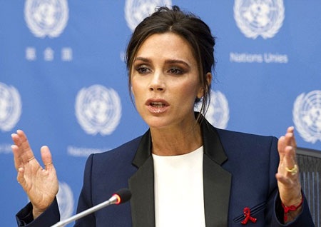 Victoria được chọn là đại sứ thiện chí của tổ chức LHQ, tháng 9/2014.