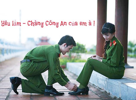 Hình ảnh lãng mạn của những cặp đôi cảnh sát - 4 Mai Châm