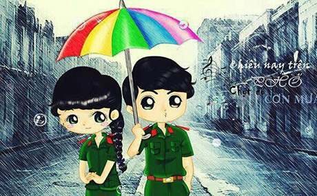 Các cặp đôi cảnh sát đáng yêu trong tranh chibi - 9 Huy Khánh