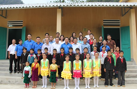 Hơn 100 học trò nghèo Đồng Văn được ở nhà bán trú - 1 Khánh thành nhà bán trú