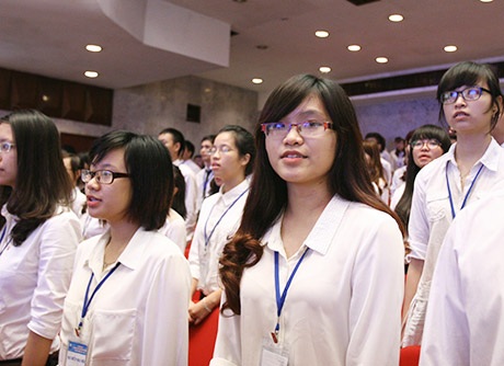 500 đại biểu trẻ góp mặt trong Đại hội Hội Sinh viên Hà Nội lần thứ VI