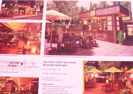 Nội thất chuỗi nhà hàng bánh xèo