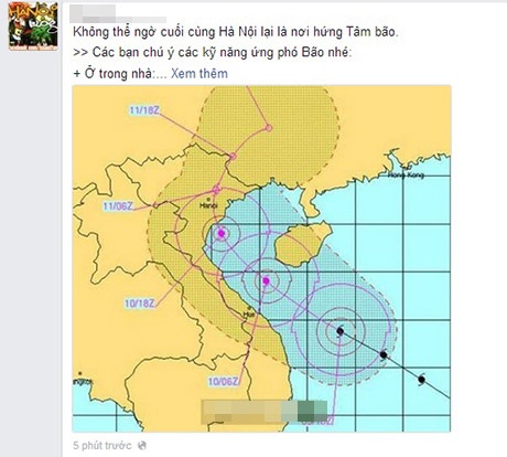 Cộng đồng mạng “nín thở” theo dõi đường đi của siêu bão - 4 Hướng di chuyển của bão liên tục thay đổi là điều khiến dân mạng lo lắng
