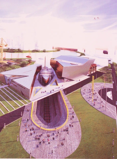 Phối cảnh một công trình kiến trúc độc đáo