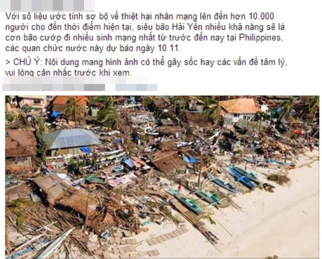 Cộng đồng mạng “nín thở” theo dõi đường đi của siêu bão - 7 Cập nhật tình hình thiệt hại bão Haiyan gây ra ở Philippines