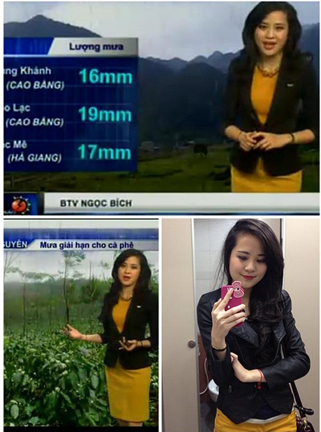 Đi đưa tin siêu bão, nữ biên tập VTV bất ngờ nổi tiếng - 3 Ảnh Facebook Ngọc Bích Hoàng