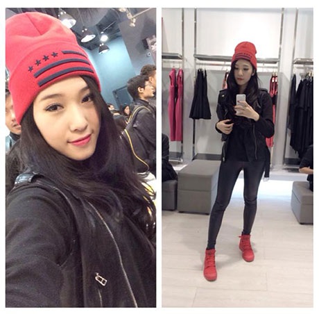 “Hot girl” Việt tưng bừng khoe ảnh thời trang chơi Noel - 1 Emily mua sắm quần áo đón Giáng sinh