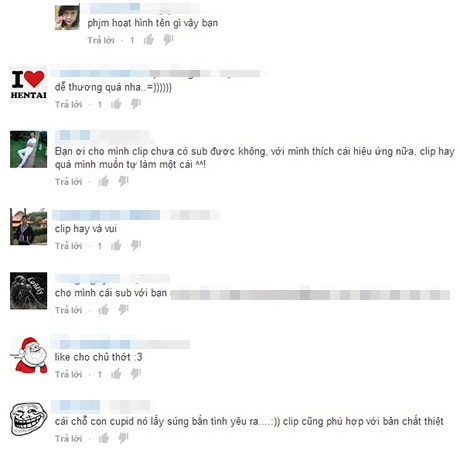 Clip hoạt hình đáng yêu “Em có yêu anh không” - 4 Dân mạng thích thú xem clip