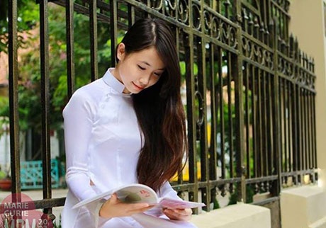 Nét hồn nhiên, tươi xinh của nữ sinh trường Marie Curie - 2 Đỗ Thị Quỳnh Anh