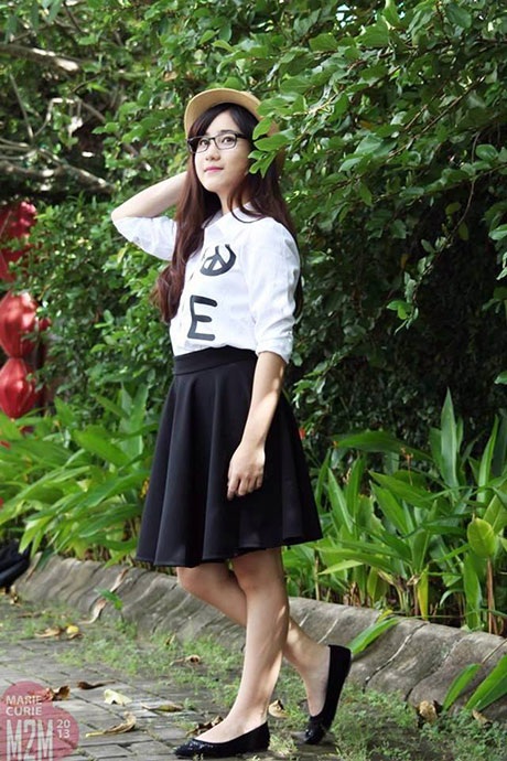 Nét hồn nhiên, tươi xinh của nữ sinh trường Marie Curie - 1 Nữ sinh Đặng Thuỵ Kiều Ngân
