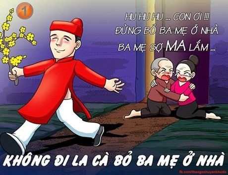 Chùm ảnh vui “Tết của thanh niên nghiêm túc” - 7 Và không nên làm...