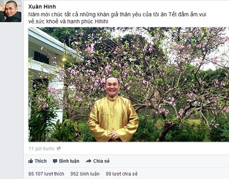 Nghệ sĩ Xuân Hinh chúc Tết