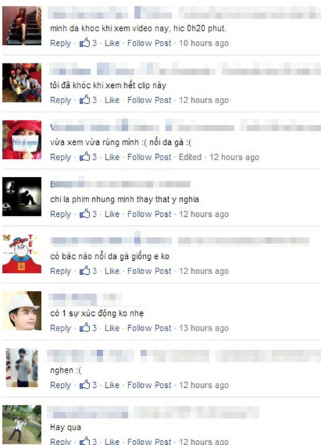 Nhiều sinh viên, người làm ăn xa đồng cảm với nhân vật trong clip