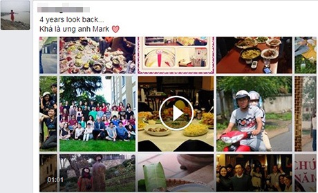 Dân mạng "ngả nghiêng" với clip "soi" quá khứ của Facebook - 5 Nhiều bạn trẻ tỏ ra thích thú với ứng dụng mới