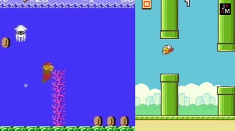 Điểm giống nhau giữa Flappy Bird và Mario
