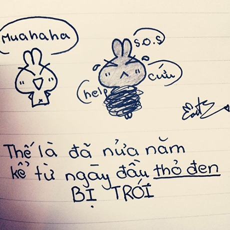 "Thánh nháp” Thảo Vân kể chuyện tình yêu qua tranh vẽ ngộ nghĩnh - 3 Huy Khánh