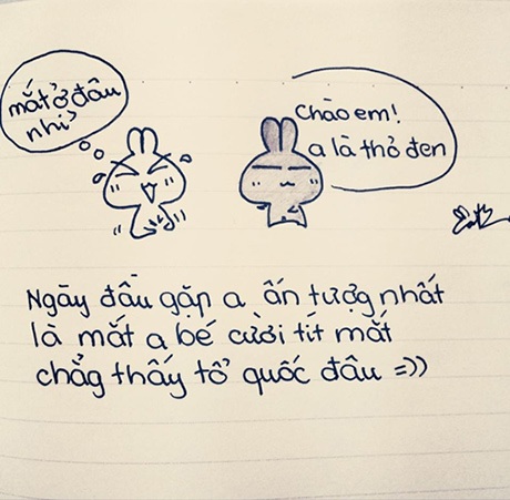 "Thánh nháp” Thảo Vân kể chuyện tình yêu qua tranh vẽ ngộ nghĩnh - 5 Huy Khánh
