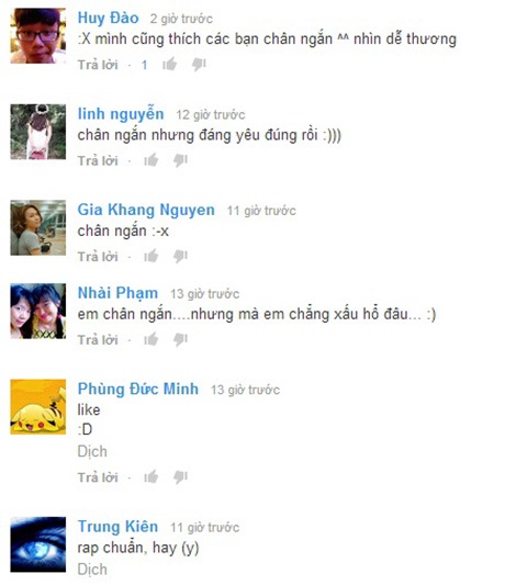 Bản rap "Chân ngắn" đáng yêu được lòng các cô gái trẻ - 2 Khán giả trẻ mến mộ bản rap Chân ngắn