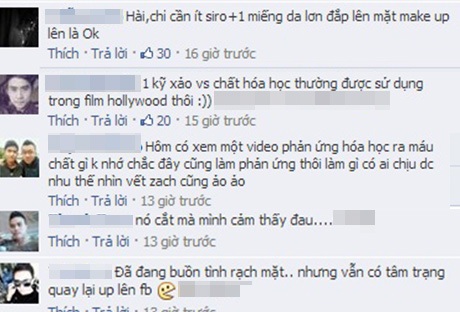 Dân mạng bóc mẽ clip "rạch mặt" kinh dị của thiếu nữ - 2 Dân mạng bóc mẽ chiêu trò của cô gái rạch mặt