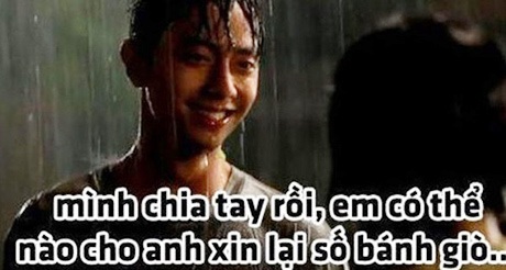 Bi hài người trẻ lên Facebook “vạch áo cho người xem lưng” - 1 Ảnh biếm hoạ chuyện chia tay đòi quà
