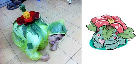 SV Kiến trúc gây chú ý với ảnh kỷ yếu cosplay "siêu" hài hước - 3 Nguyễn Đỗ Duy cosplay Bulbasaur (phim Pokemon)
