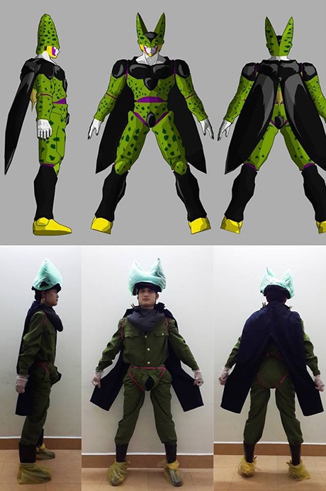 SV Kiến trúc gây chú ý với ảnh kỷ yếu cosplay "siêu" hài hước - 4 Nguyễn Hữu Nam cosplay Sên bọ hung (truyện tranh Bảy viên ngọc rồng)