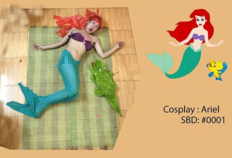 SV Kiến trúc gây chú ý với ảnh kỷ yếu cosplay "siêu" hài hước - 5 Nguyễn Văn Nhất cosplay Nàng tiên cá
