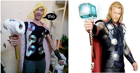 SV Kiến trúc gây chú ý với ảnh kỷ yếu cosplay "siêu" hài hước - 8 Nguyễn Duy Đức cosplay Thor - thần sấm