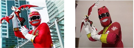 SV Kiến trúc gây chú ý với ảnh kỷ yếu cosplay "siêu" hài hước - 11 Vũ Duy Hoàng cosplay Gao đỏ
