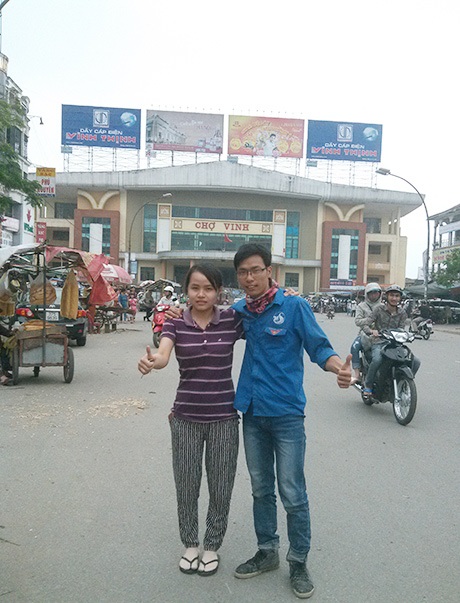 Tại Vinh, một bạn trẻ mến mộ chuyến đi chụp ảnh cùng Khiêm