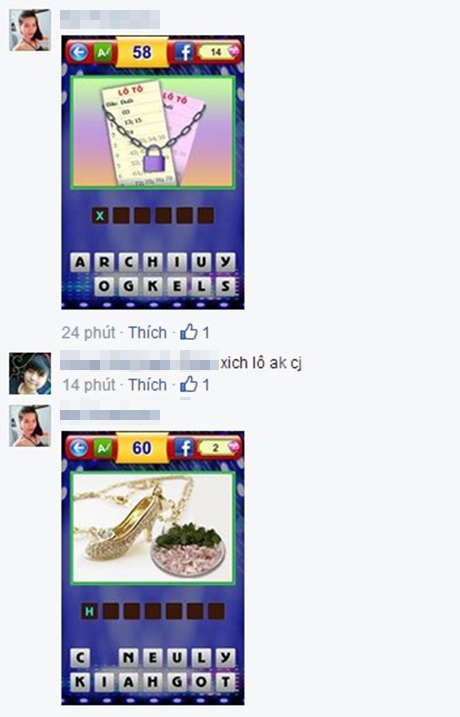 Giới trẻ "phát cuồng" trò chơi mới thay thế Flappy Bird - 3 Trò Bắt chữ đang là cơn sốt trên mạng xã hội Facebook và cộng đồng trẻ sử dụng smartphone