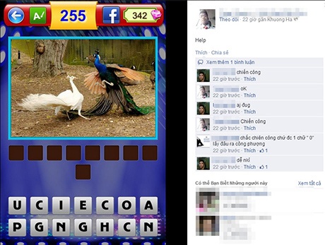 Giới trẻ "phát cuồng" trò chơi mới thay thế Flappy Bird - 2 Trò Bắt chữ đang là cơn sốt trên mạng xã hội Facebook và cộng đồng trẻ sử dụng smartphone