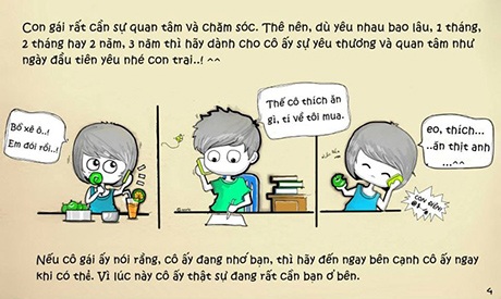G.A cho rằng con gái rất cần sự quan tâm