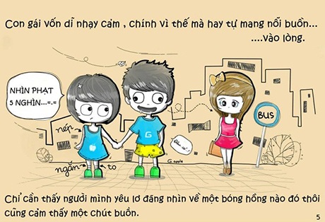 và con gái cũng rất nhạy cảm.