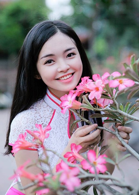 Top 20 Hoa khôi sinh viên ĐH Luật khoe dáng với áo dài - 3 Phạm Thị Thu Hà, SBD 022