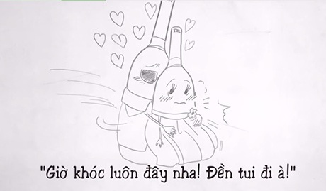 Clip tình yêu hạnh phúc khiến bạn trẻ "muốn cưới ngay" - 4 Những hình ảnh ngộ nghĩnh, đáng yêu trong clip Mình cưới nhau đi (Ảnh chụp màn hình)