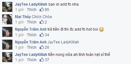"Hotgirl" Trâm Anh "lộ" chuyện tình cảm trên mạng xã hội - 3 Trâm Anh làm lành với JustaTee qua Facebook